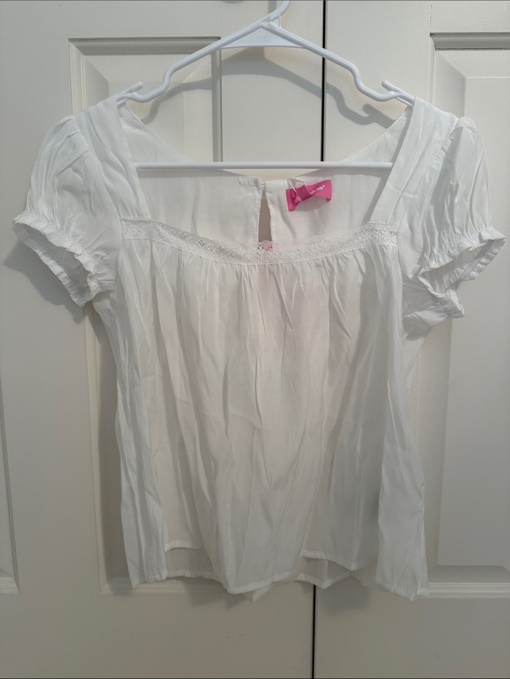 Edikted White Puff Sleeve Top